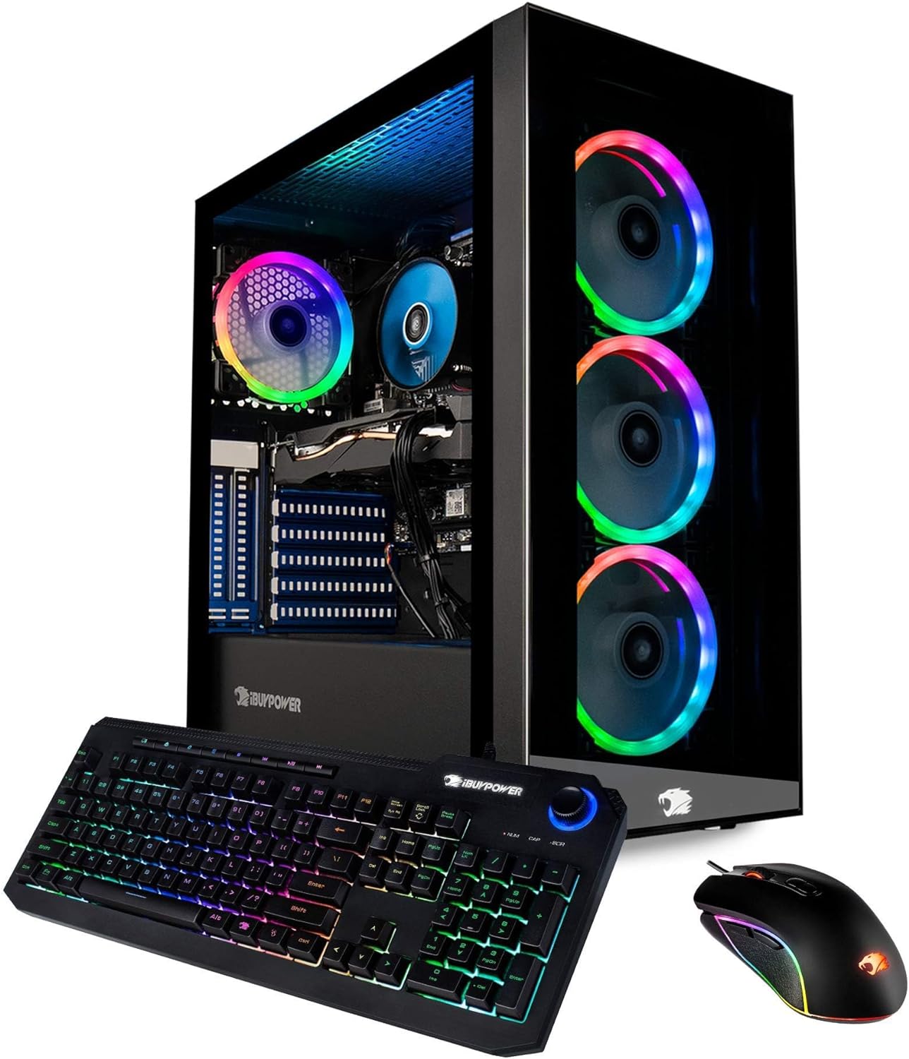 Ordinateur de bureau gaming iBUYPOWER Element 9260 Intel Core i7-9700F 3,0 GHz, NVIDIA GeForce GTX 1660 Ti 6 Go, 16 Go DDR4, SSD 512 Go, disque dur 2 To, Wi-Fi et Windows 10