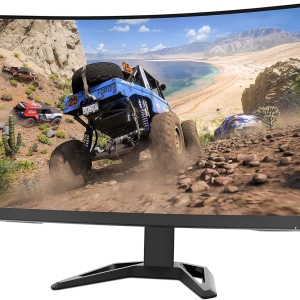 Lenovo 31.5" LED - G32QC-30 Ecran PC 2.5K - 2560 x 1440 pixels - 0.5 ms (MRPT) - Format large 16/9 - Dalle VA incurvée - HDR10 - 165 Hz (170 Hz OC) - FreeSync Premium - HDMI/DisplayPort - Noir