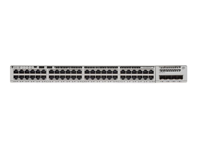 Switch Cisco Catalyst 9200L 48 ports - E 4x 1G - commutateur - intelligent - 48 x 10/100/1000 (PoE+) - Montable sur rack - PoE+