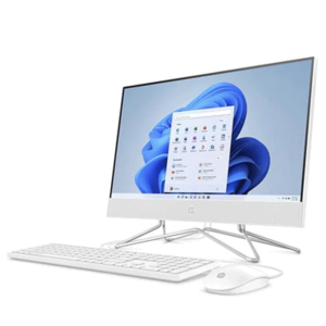 Ordinateur de bureau tout-en-un HP CB1198 processeur Intel Core i5 1235U, 16 Go RAM, 512 SSD + 1To HDD, écran FHD 27 pouces tactile, DOS, couleur blanche, clavier AZERTY, garantie 1 an
