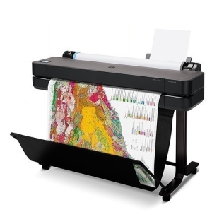 HP Imprimante grand format HP DesignJet - Traceur HP DesignJet T630 36 pouces jusqu'à A0, impression mobile, Wi-Fi, Gigabit Ethernet, USB 2.0 haut débit, garantie d'un an, Noir