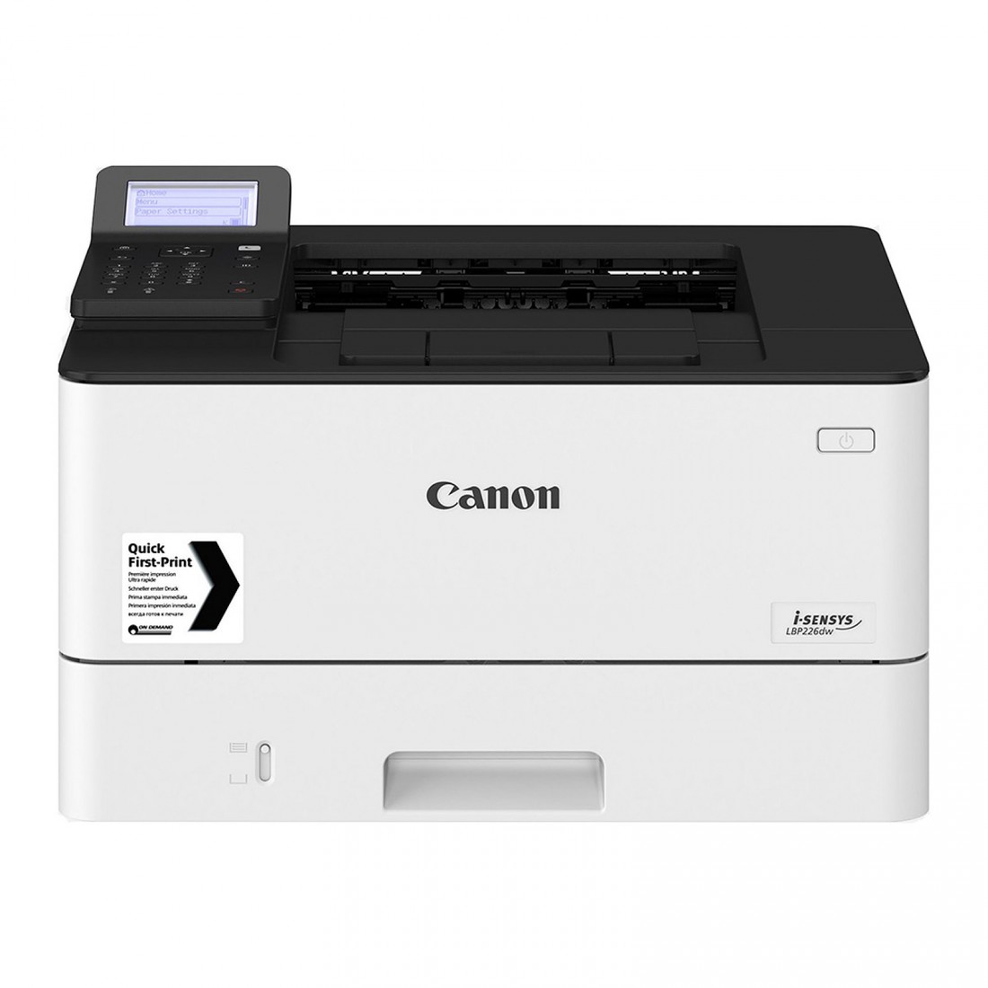 Imprimante laser Canon i-SENSYS LBP226dw Imprimante laser monochrome avec recto/verso automatique, écran LCD et sécurisation par code PIN (USB 2.0 / Wi-Fi / Gigabit Ethernet / AirPrint / Google Cloud Print)