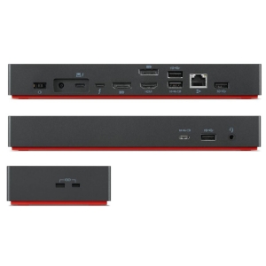 Lenovo ThinkPad Universal Thunderbolt 4 Dock Station d'accueil pour ordinateur portable (2x DisplayPort / 1x HDMI / 1x Thunderbolt 4 / 4x USB 3.1 /1x USB-C 3.1 / Ethernet / Audio)