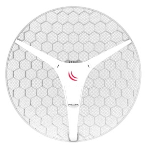 LHG XL 5 AC Antenne intégrée CPE/point à point à double chaîne longue portée 27 dBi 5 GHz avec prise en charge AC et Gigabit Ethernet