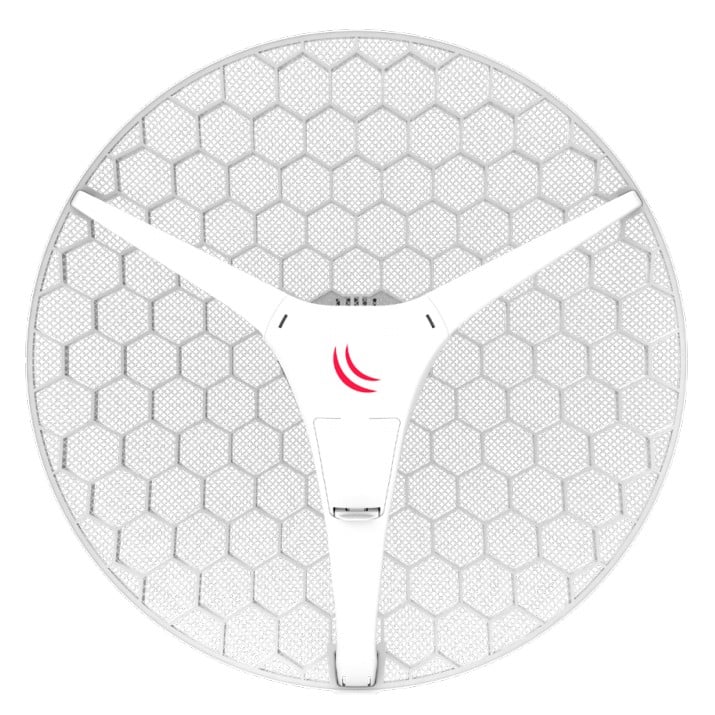 LHG XL 5 AC Antenne intégrée CPE/point à point à double chaîne longue portée 27 dBi 5 GHz avec prise en charge AC et Gigabit Ethernet