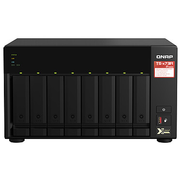QNAP TS-873A-8G Serveur NAS 8 baies - 8 Go de RAM DDR4 - AMD Ryzen V1500B - LAN 2.5 GbE