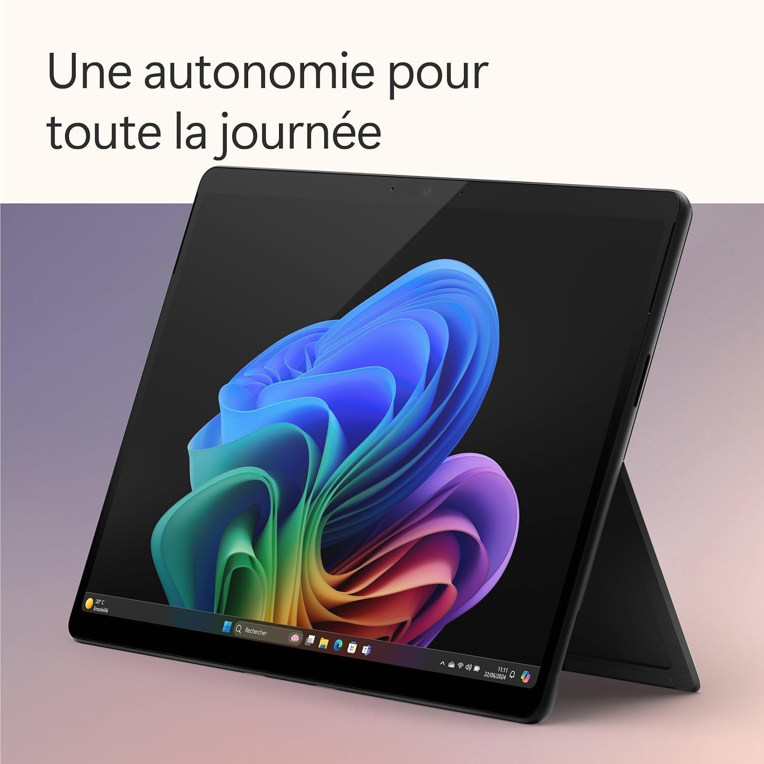 Microsoft Surface Pro, Copilot+ PC, Ecran tactile 13”, Snapdragon X Plus, 16Go RAM, SSD 512Go, 11ème Edition + Clavier Azerty