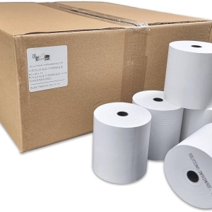 10 Rouleaux Papier Thermique Imprimante De Caisse 80 X 80 X 12 Mm BLANC
