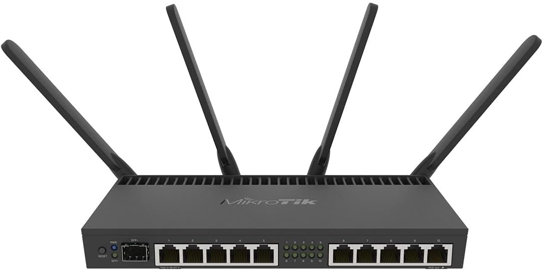 Router MIKROTIK RB4011 GIGABIT Ports ; SFP+ 10 Go Wi-Fi, Ethernet 5 GHz 10000 Mbps Routeur de réseau
