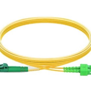 Jarretière câble optique SC/APC to SC/APC Simplex Fiber Optic Patch Cable - 9/125µm Singlemode OS2 - 3mm Yellow