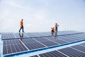 Installation de panneaux solaires