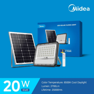 MIDEA - Projecteur Solaire 15W-20W-30W